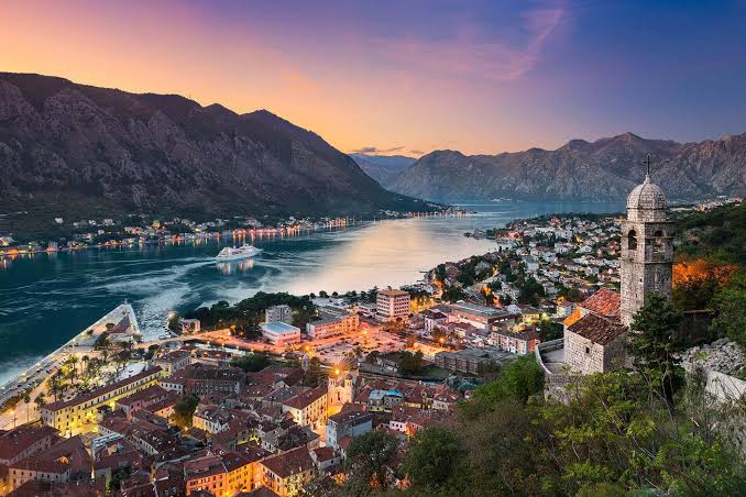 Montenegro beautiful evening view.
European union countries