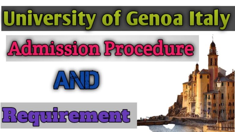 No Application Fee University of Genova (Genoa) Admission 2023-24