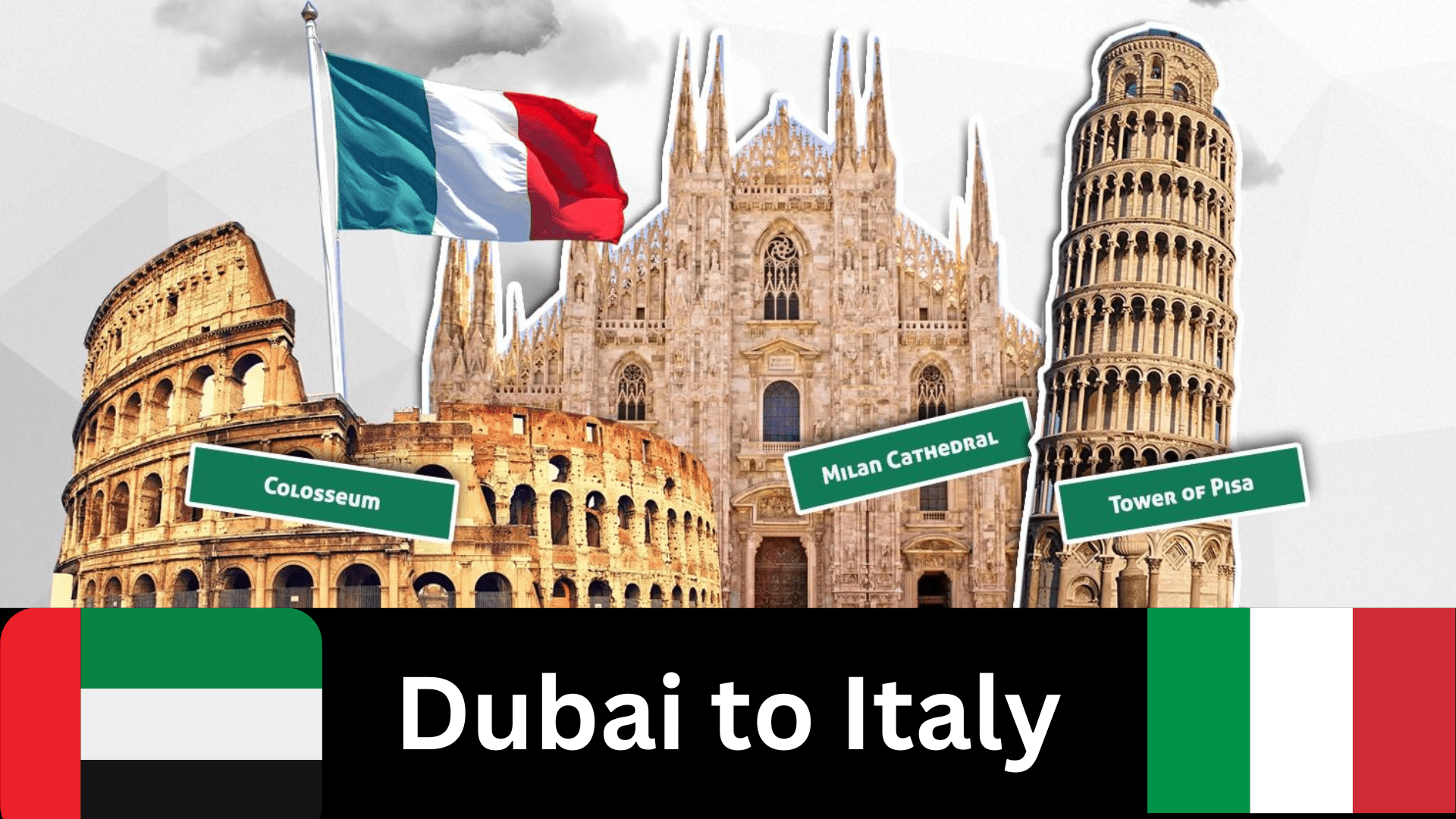 Dubai To Italy Study and Work Visa Process