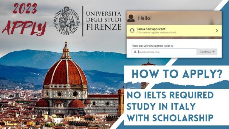 University of Florence Application Deadline 2023-24