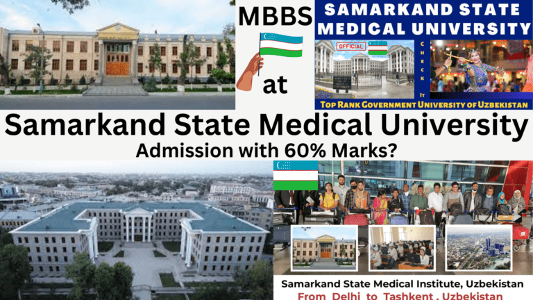 60% Marks: MBBS at Samarkand State Medical University