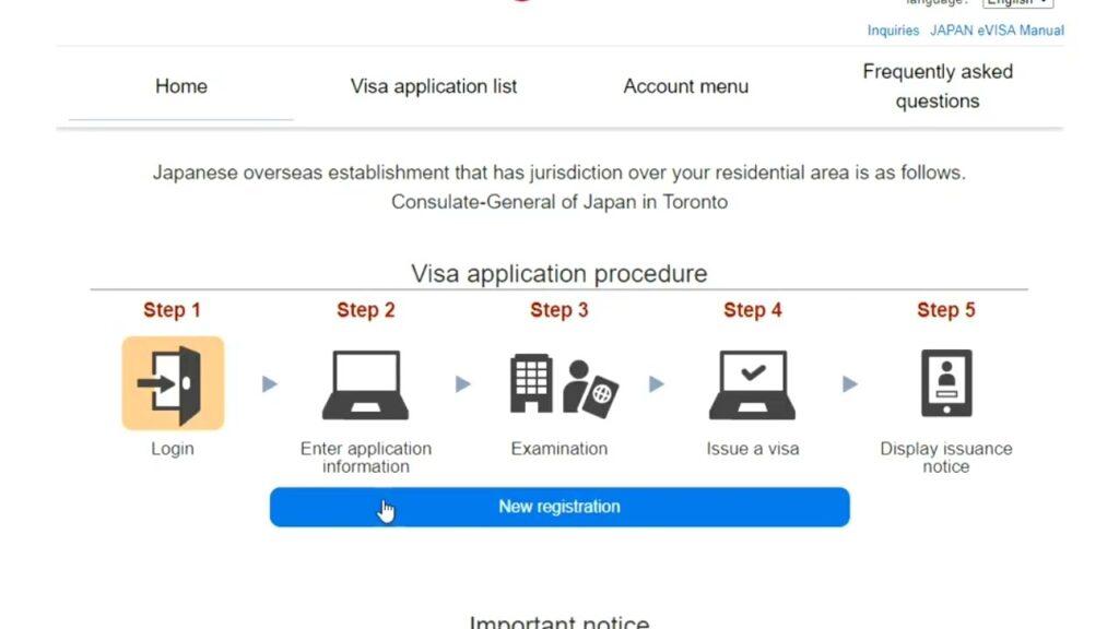 Japan eVisa Application