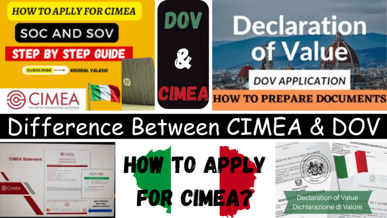 Difference Between CIMEA and DOV: How to Apply for CIMEA 2024