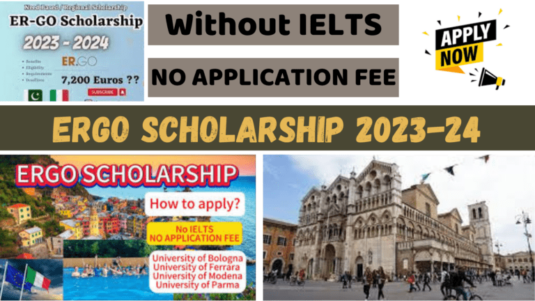 ERGO Scholarship Italy 2023-24 Apply Online | Requirements | Benefits | Deadline