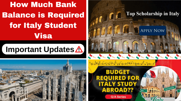How Much Bank Balance is Required for Italy Student Visa