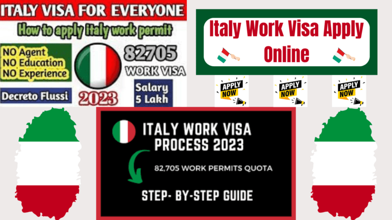 Italy Work Visa Apply Online: 82,705 Seasonal Work Visa Italy