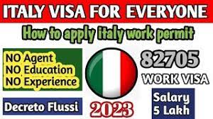 Italy Work Visa Apply Online