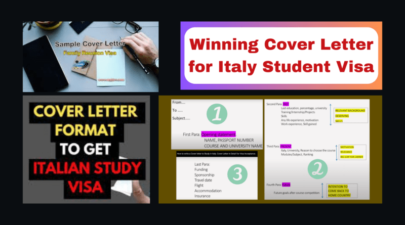 How to Write a Winning Cover Letter for Italy Student Visa