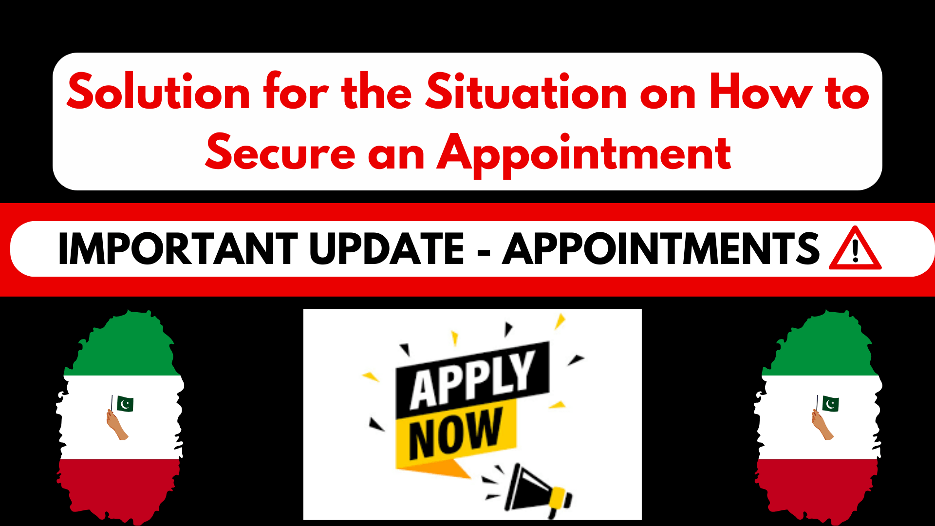 solution for this situation on how to secure an appointment